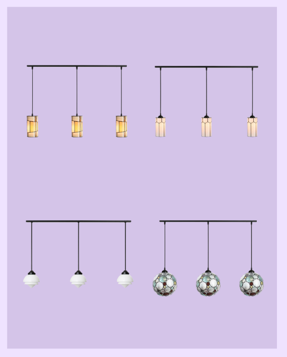Lampen aan balk