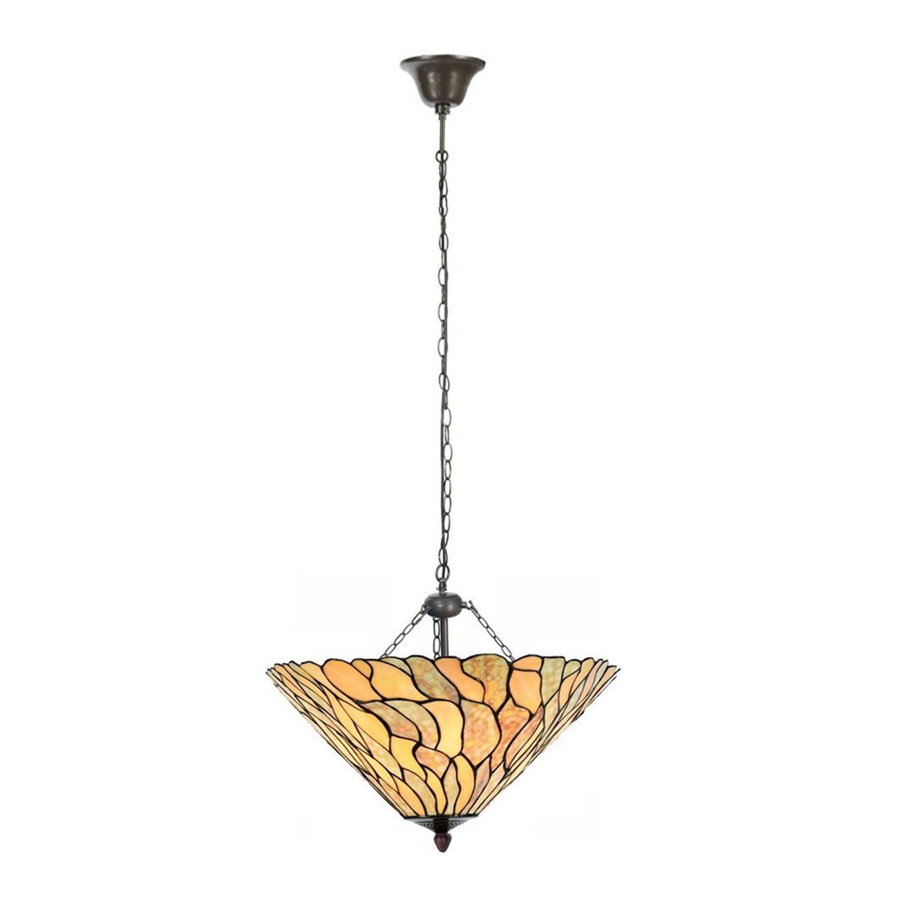 Art Deco Trade -  Tiffany Hanglamp Jade small Ø 33 cm Uplighter